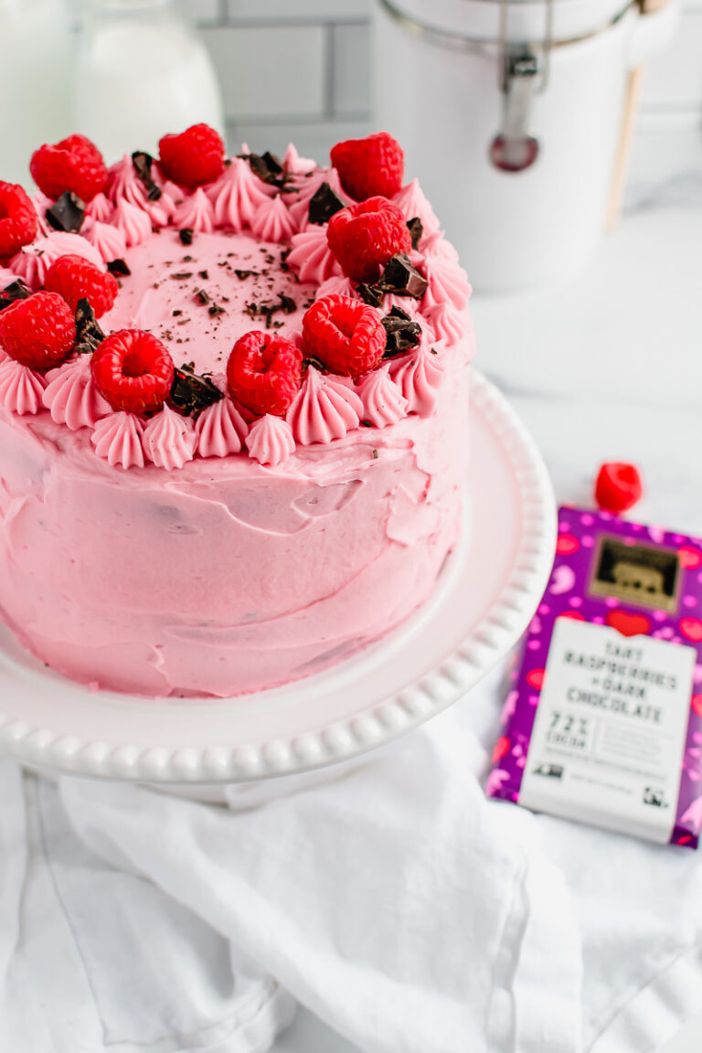 Raspberry Chocolate Layer Cake For Two Buckets Of Yum 0002